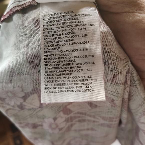 Morris & Co x H&M Womens Cottagecore Botanical Dress Size 6 Pimpernel Romantic - Picture 12 of 12